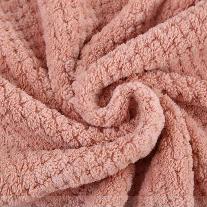 Coral fleece soft absorbent towels and face towels for export details Picture