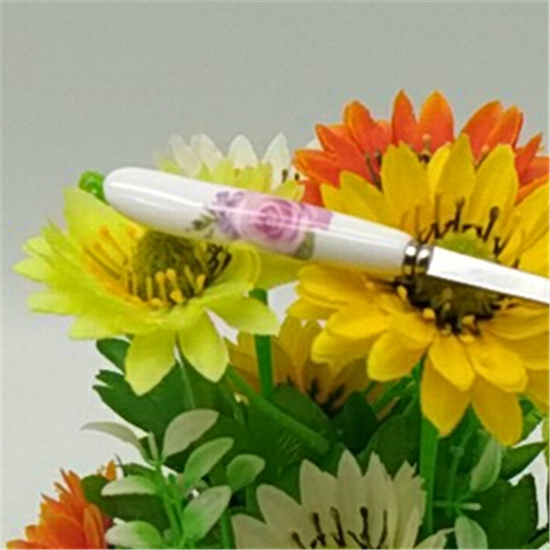 Sunshine Department Store bagged small spoons, Korean-style ceramic handle thickened stainless steel rice spoons, long-handled spoons and soup spoons details Picture