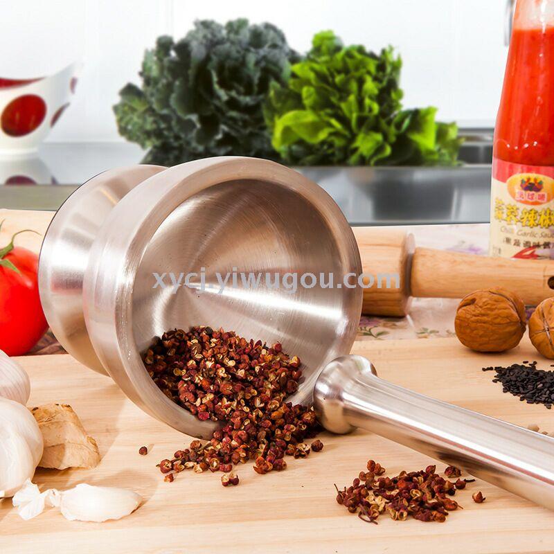 Export to Germany large stainless steel medicine cups, garlic tampers, medicine cups, food grinders and pestle grinders Specification image
