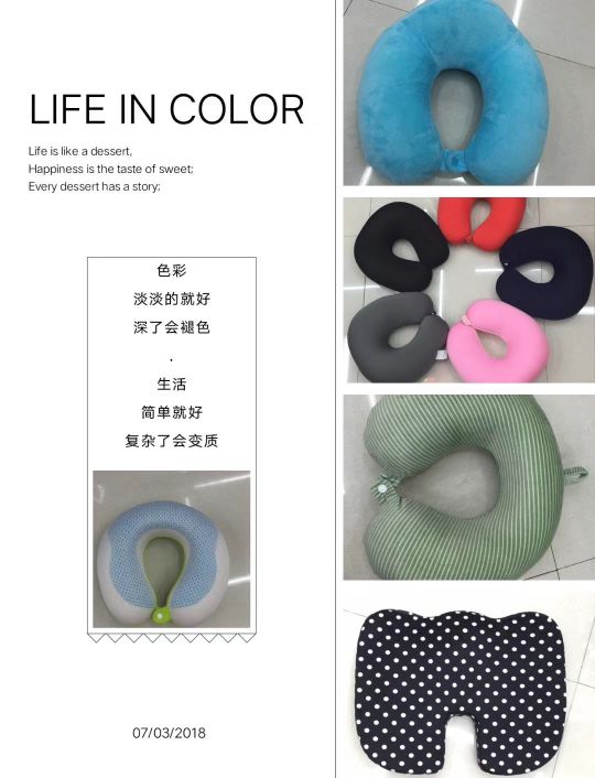 2021 new style latex U-shaped pillow, pillow core cervical pillow, Yiwu Xuege Home Textile wholesale Application Scenario