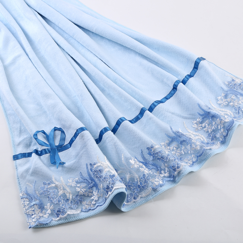 Fiber lace bow exquisite bath towel Application Scenario