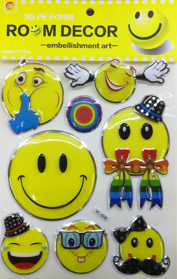 Sticker wall sticker blister face sticker hot stamping sticker
