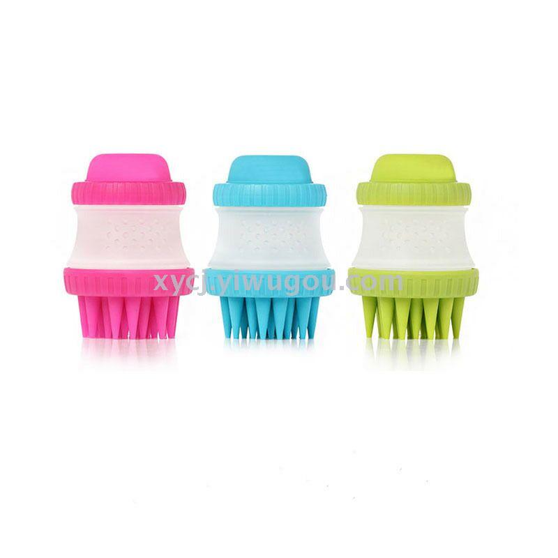 Pet foot wash cup, pet bath magic tool, bath cleaning, beauty massage, comb brush, dog bath and bathing brush Specification image