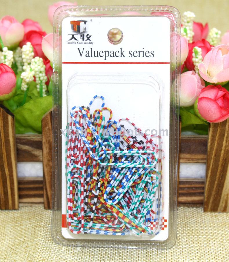 TM塑卡斑马回形针 彩色回形针天牧 学生办公用品 创意书签