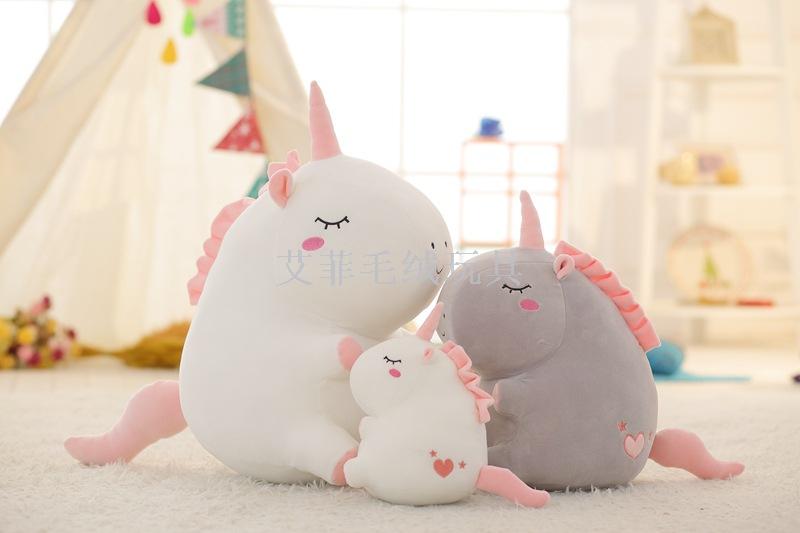 ins cute unicornio boney redondo peluche para niños details Picture