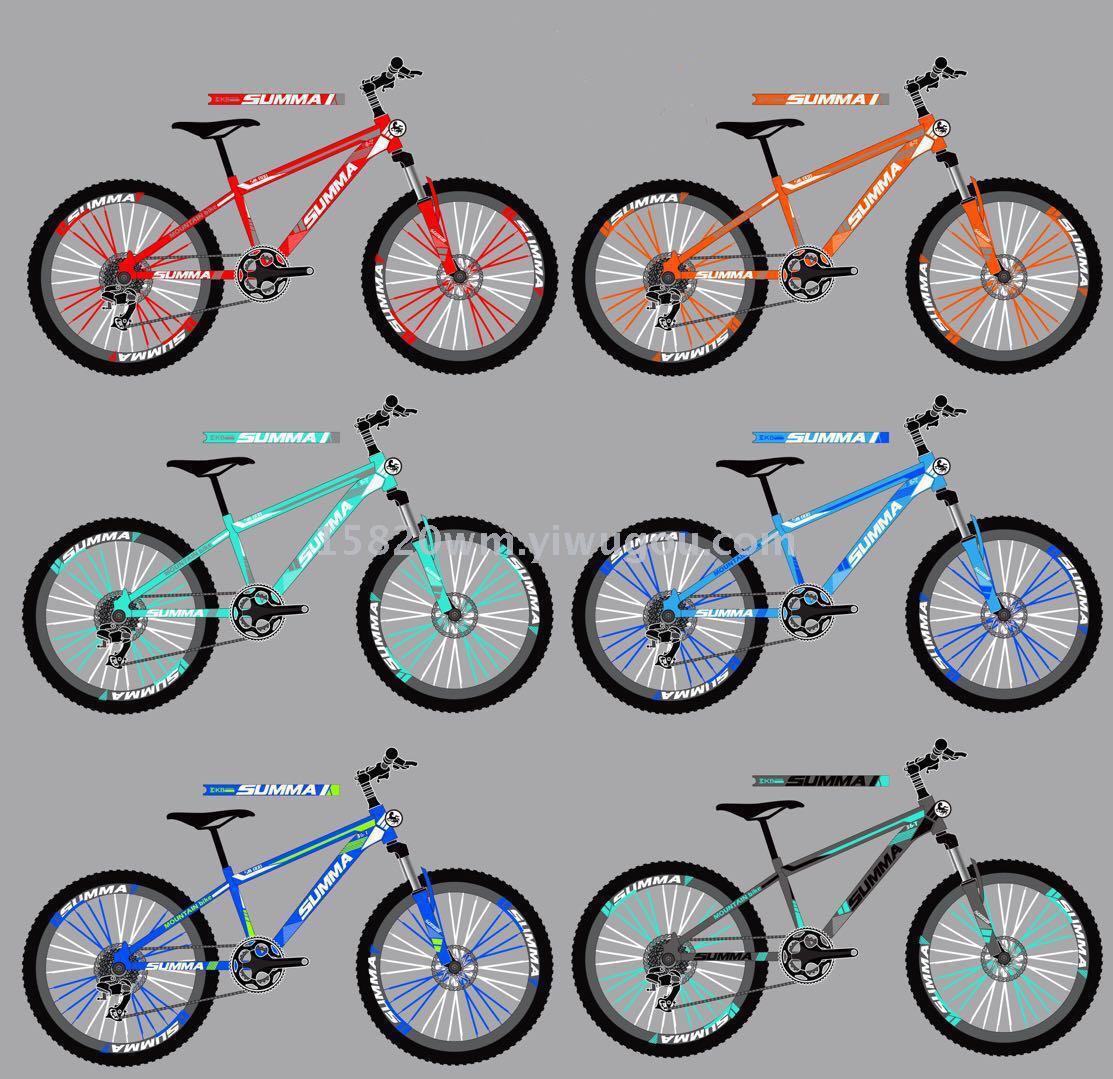 山地自行车实物图