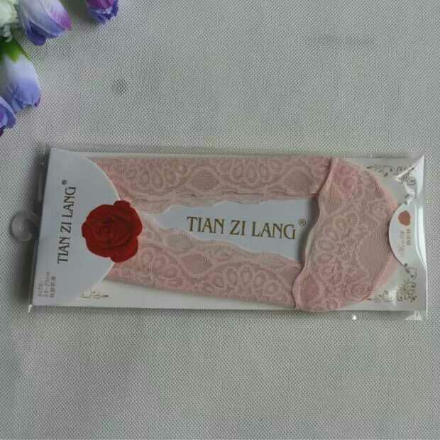 New women's lace shallow mouth pure cotton invisible boat socks, anti-slip, breathable, summer fashion, other types of socks Specification image