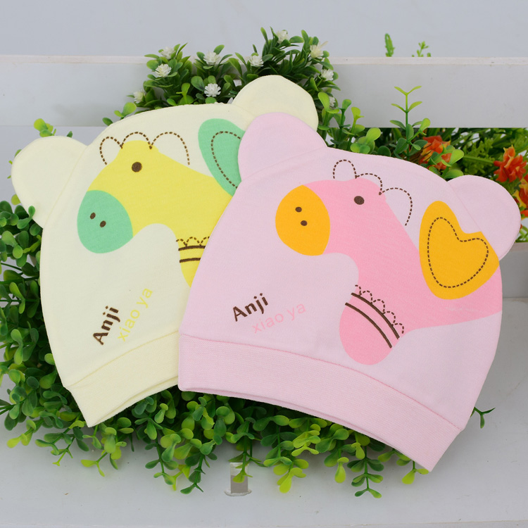 Spring new cotton cloth hats, princess, mom, baby, children's hats, sleeping cotton cloth hats, baby knitted hats details Picture