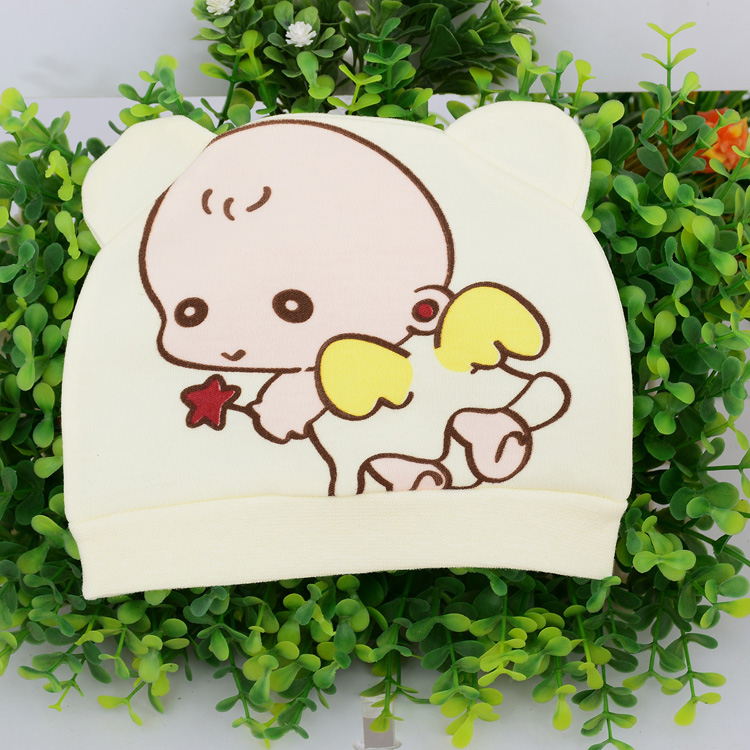 Newborn single-layer fetal caps, infant and toddler postpartum caps, baby windproof caps, mother and baby products details Picture