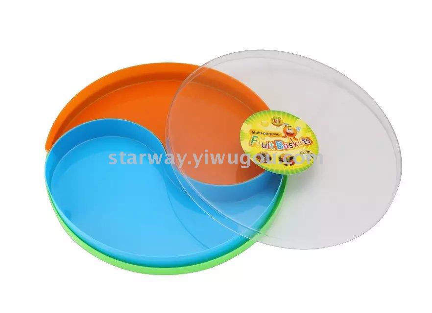 果盘 多格果蔬盘 爱心4格果盘 八卦2格果盘