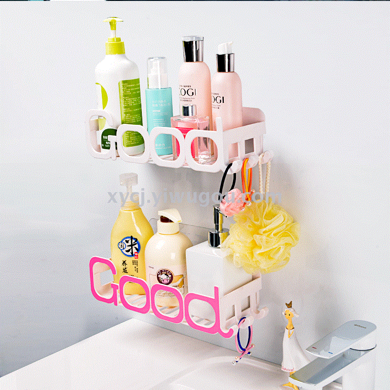 Invisible suction cup storage rack LOVE GOOD triangular storage rack Specification image