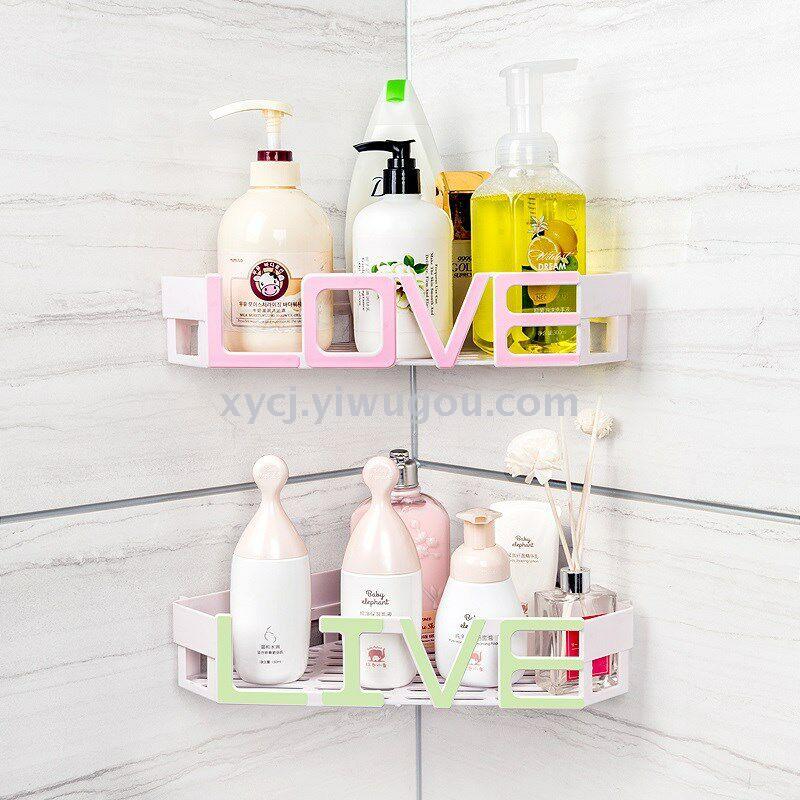 Invisible suction cup storage rack LOVE GOOD triangular storage rack Application Scenario