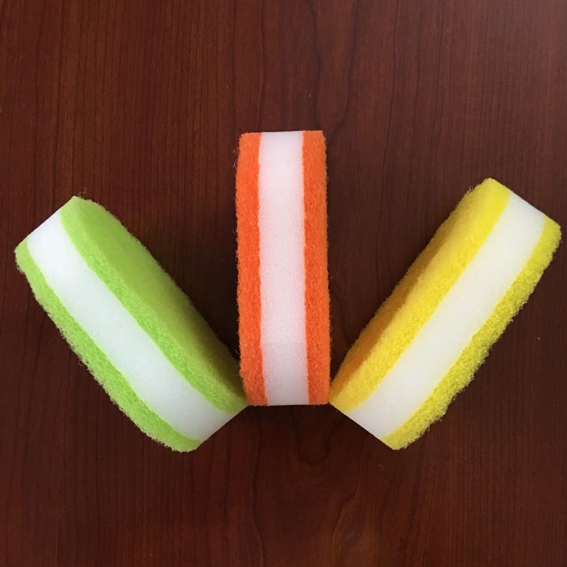 Three-layer fluorescent nylon sponge scouring pad Specification image