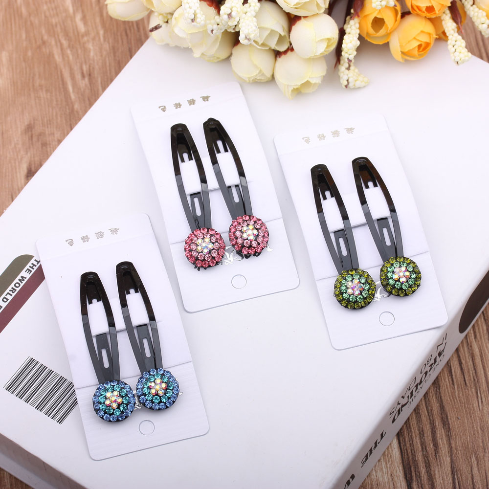 Water diamond edge hair clips, bangs clips, straight clips, adult double clips, top clips, hair clips, small hair clips, boutique supply