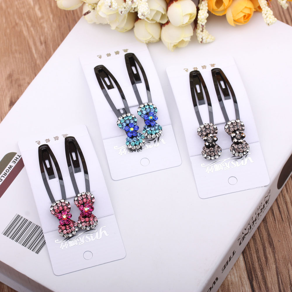 Water diamond edge hair clips, bangs clips, straight clips, adult double clips, top clips, hair clips, small hair clips, boutique supply Application Scenario