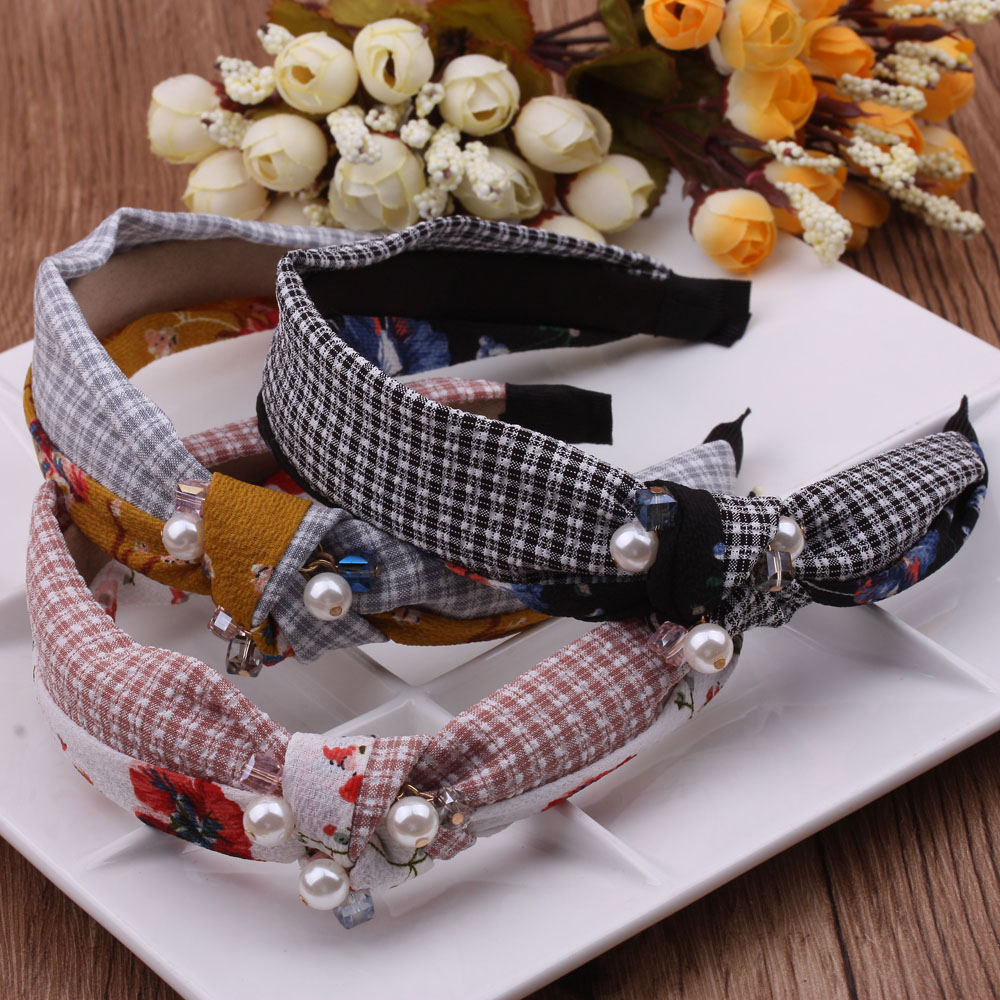 Hoop de pelo coreano simple medio atado nudo hoop de cabeza de fa dong versión coreana tocado de pelo tarjeta de pelo 10 yuan tienda accesorios boutique Application Scenario
