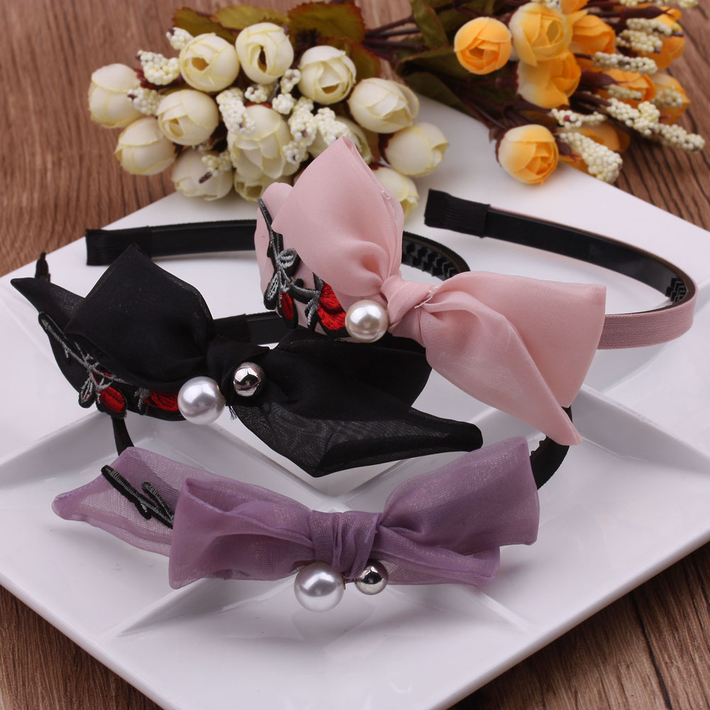 Hoop de pelo coreano simple medio atado nudo hoop de cabeza de fa dong versión coreana tocado de pelo tarjeta de pelo 10 yuan tienda accesorios boutique details Picture