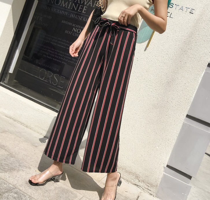 Sagging wide-leg pants for women, a slim 9-inch high-waisted high-waisted student, loose and versatile Harajuku BT pants Application Scenario