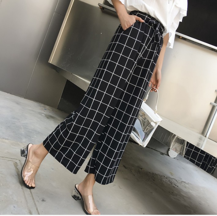 Sagging wide-leg pants for women, a slim 9-inch high-waisted high-waisted student, loose and versatile Harajuku BT pants Specification image