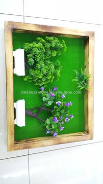 New wall decoration items imitate plant wall hanging bonsai wood flowers photo frame flowers