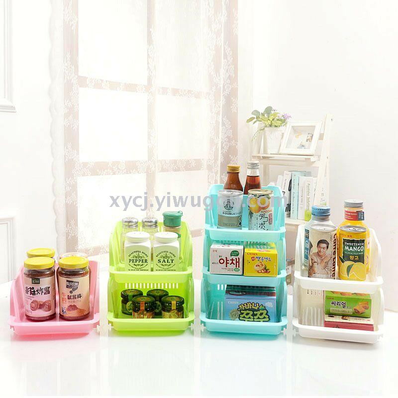Food and beverage plastic storage boxes, kitchen storage boxes with partitions, can organizing boxes