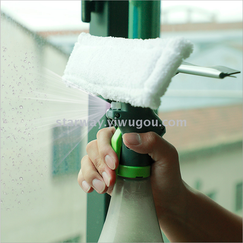Window wiper Multi-functional water jet window wiper Double-sided cleaning spray tile window wiper
