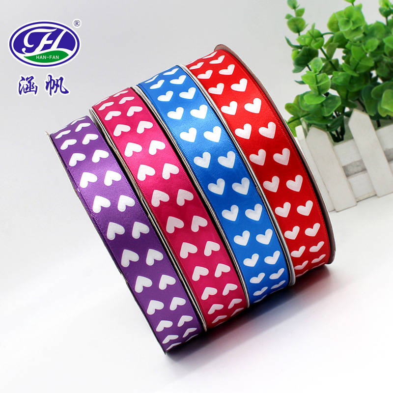 Customized printed ribbons, heat transfer ribbons, and various patterned ribbons, polyester ribbons, and printed gift packaging straps details Picture