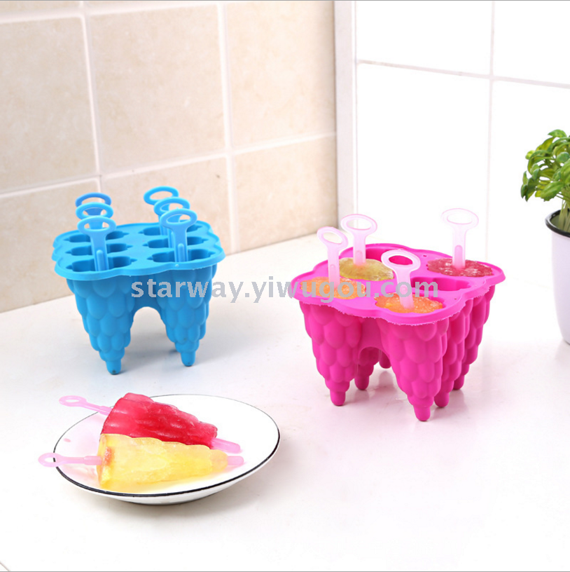 冰格 0366 冰淇淋模具冰棒自制创意6格棒冰冰格 DIY雪糕模具