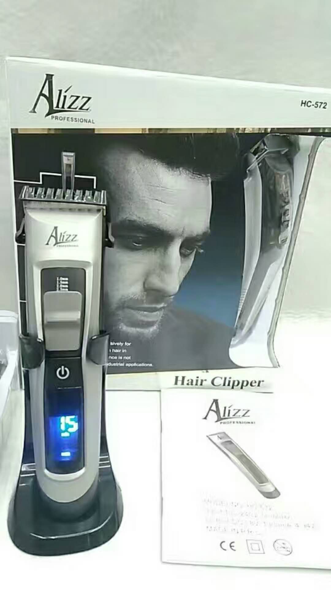 Hair clippers with LCD display