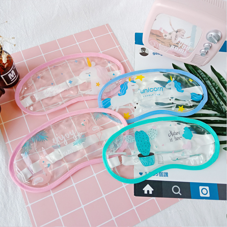 Cute and unique transparent ice compress eye mask Cartoon fruit sleeping cold compress eye mask