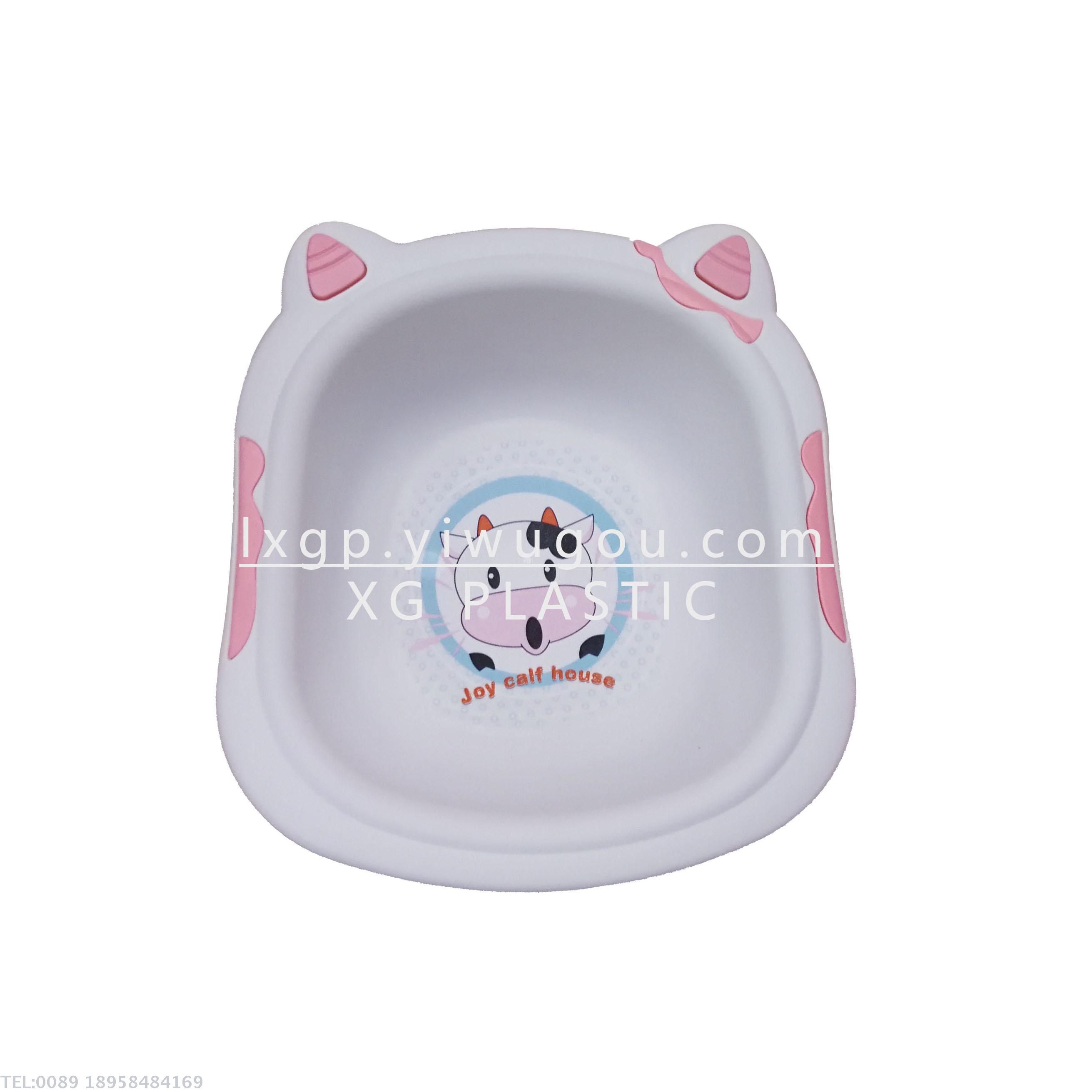 Cow washbasin Small cartoon baby basin PP basin Children's washbasin Foot basin cute small washbasin XG297 thumbnail
