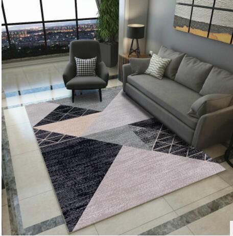 Nordic Modern Geometric Carpet Environmentally Friendly Carpet Living Room Carpet 1.6M X2.3m Application Scenario