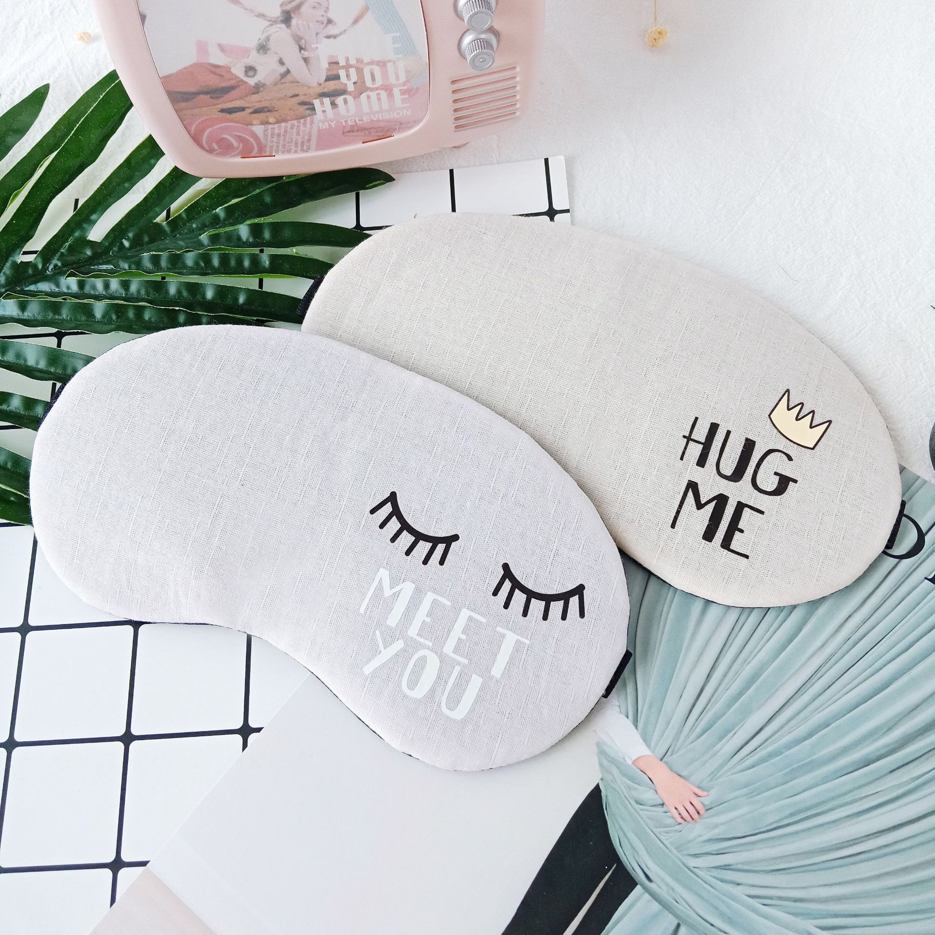 Cute and breathable for both men and women, ice packs for sleep, pure cotton blackout ice packs, and fashionable eye masks Specification image