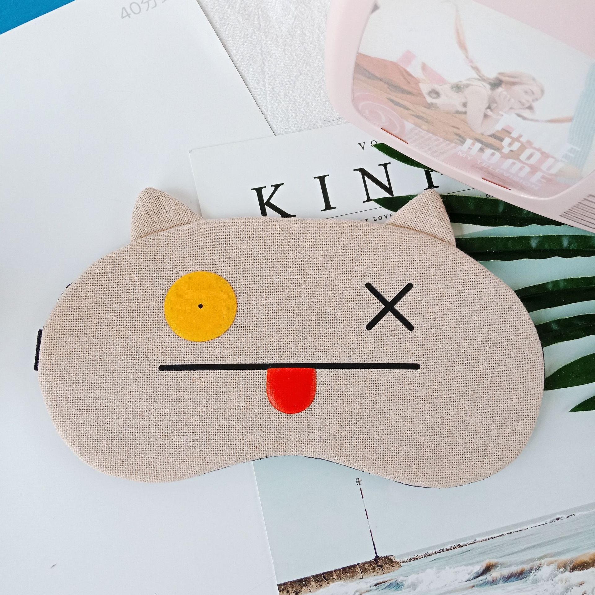 Summer cool and breathable ice packs for men and women, cute cartoon ears, light-blocking sleep eye protection masks sold directly by the manufacturer Application Scenario