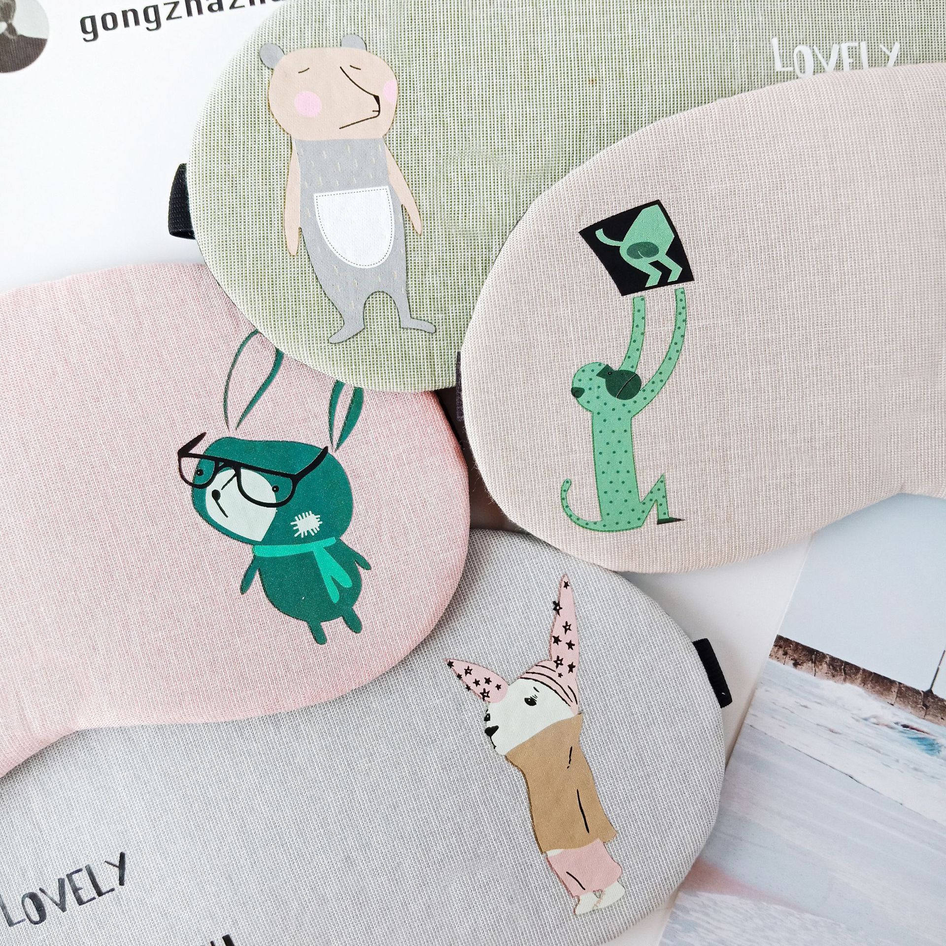 Cartoon sleep blackout eye mask, cold and hot compress, cotton and linen breathable eye mask manufacturer wholesale customization Application Scenario