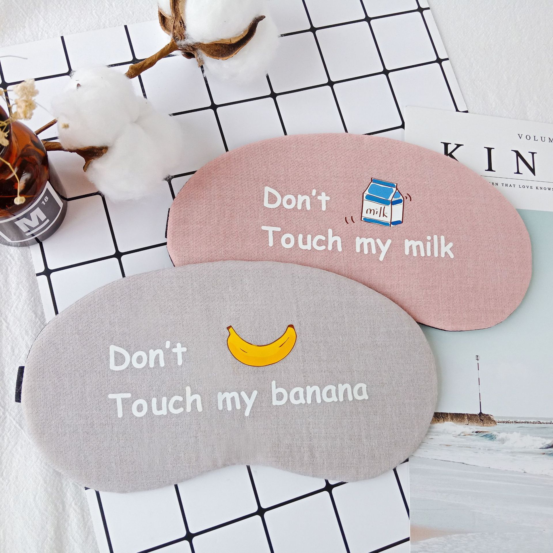 Ice compress sleep eye mask, cute cartoon light-blocking sleep wonder eye mask details Picture