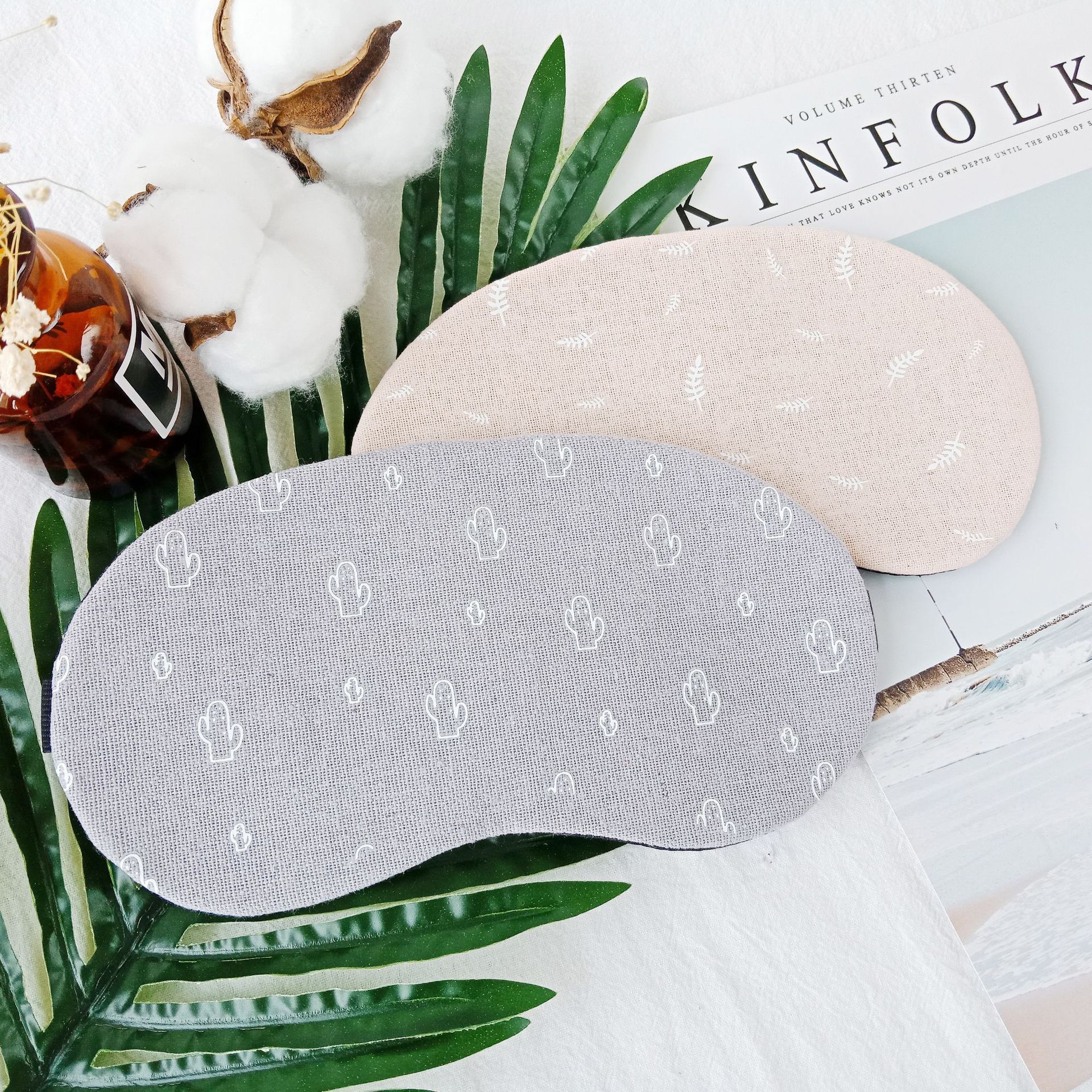 Breathable ice packs for sleep, pure cotton personalized light-blocking ice packs, eye masks available for customization Specification image