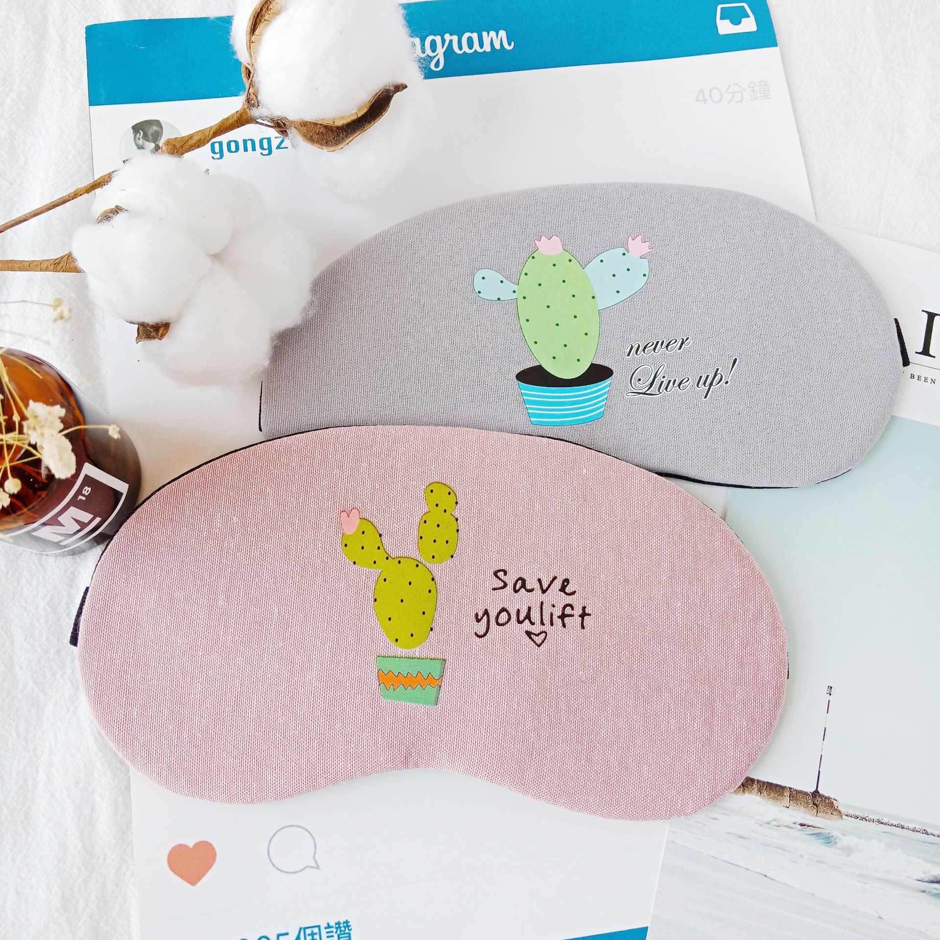 Summer, cute and unique cartoon sleep shading, cold and hot compress, cotton and linen breathable eye mask with sound Application Scenario