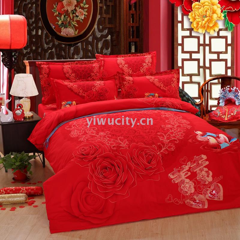 The 2022 new wedding all-cotton matte four-piece set series added 7 new styles in May - "Heavenly Gift of Good Match" details Picture