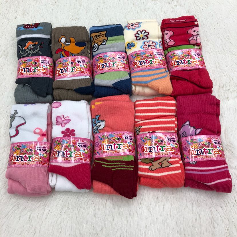 Stand jacquard cotton children's pantyhose dance socks cotton socks children's socks boy's socks girl's socks baby socks foreign trade socks