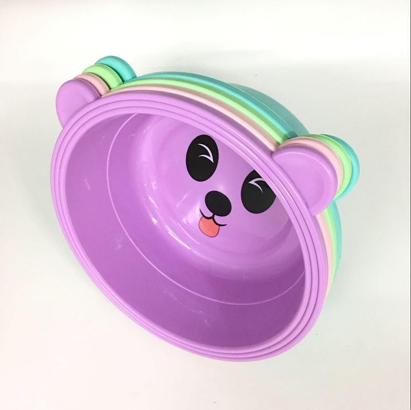 Sunshine Department Store's expression plastic washbasins, cute bear head washbasins, cartoon children's washbasins and foot washbasins details Picture