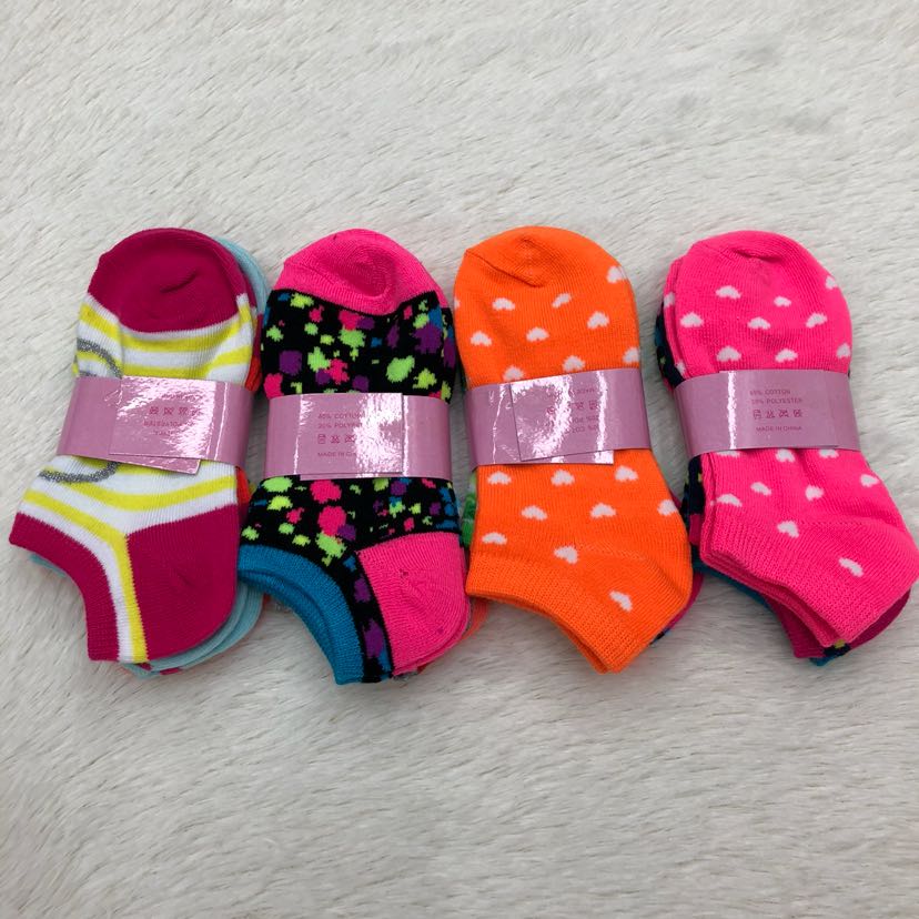 Girls' boat socks, short socks, student socks, invisible socks, shallow socks, foreign trade socks, summer sports socks for children aged 6-8 Application Scenario