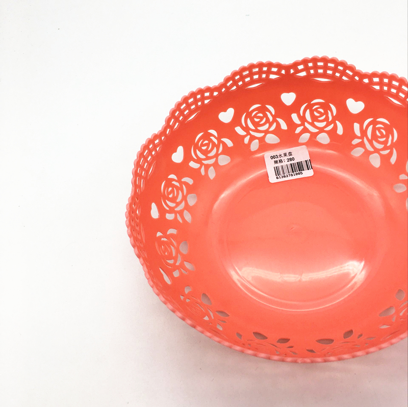 Sunshine Department Store plastic lace fruit baskets, household water fruit baskets, vegetable baskets, kitchen and living room storage baskets details Picture