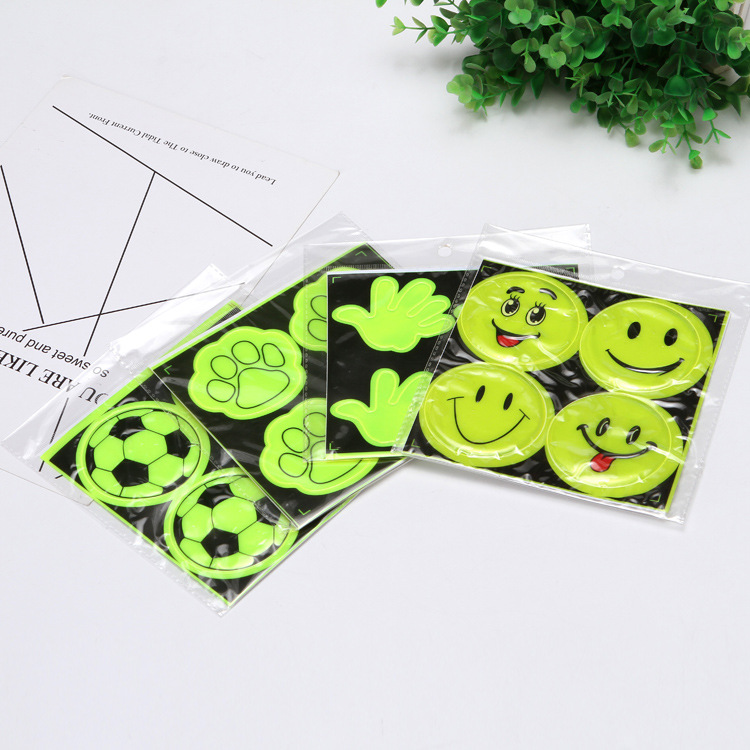 安全警示反光贴 卡通车贴 表情笑脸贴纸 反光生产厂家 创意热销