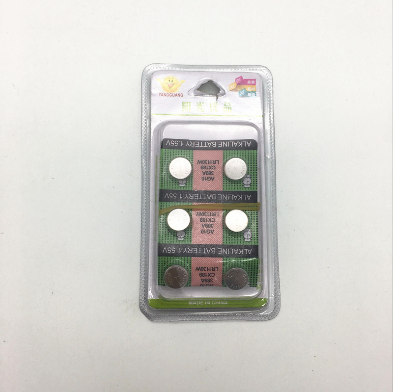 阳光百货 阳光卡装纽扣电池 圆形纽扣小电池 玩具手表纽扣电池