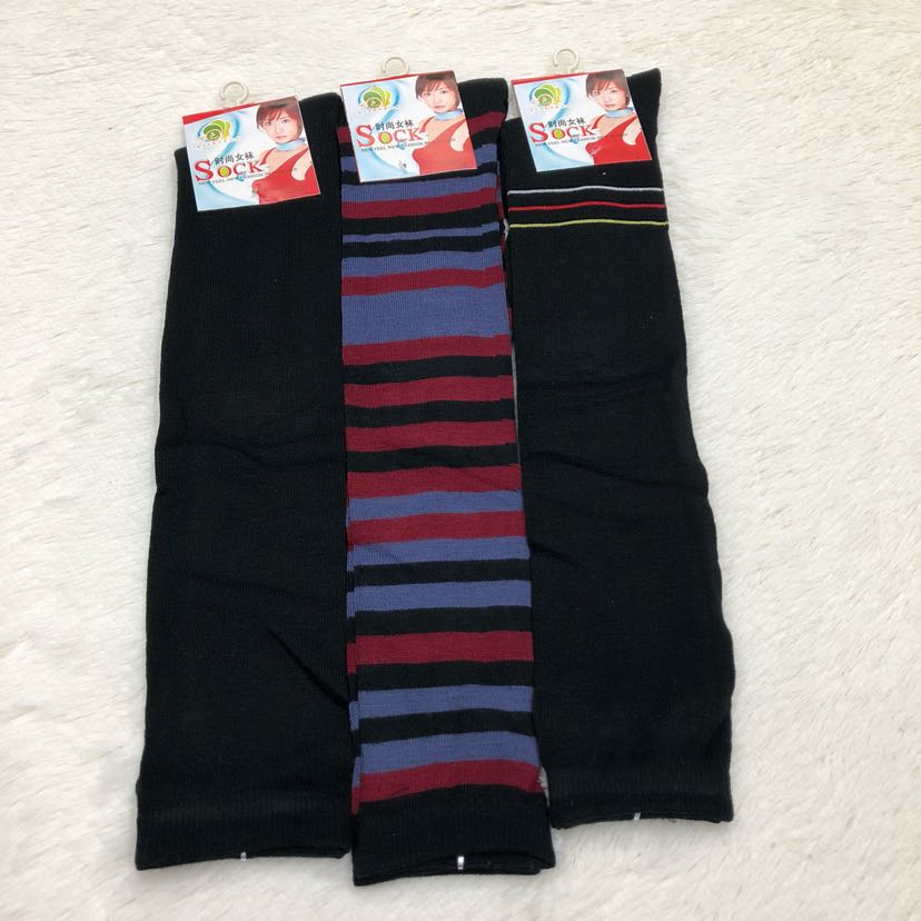 Export women's socks, mid-calf socks, boot socks, high calf socks, knee-high women's socks, long calf socks, cotton, one pair, one card, original packaging Application Scenario