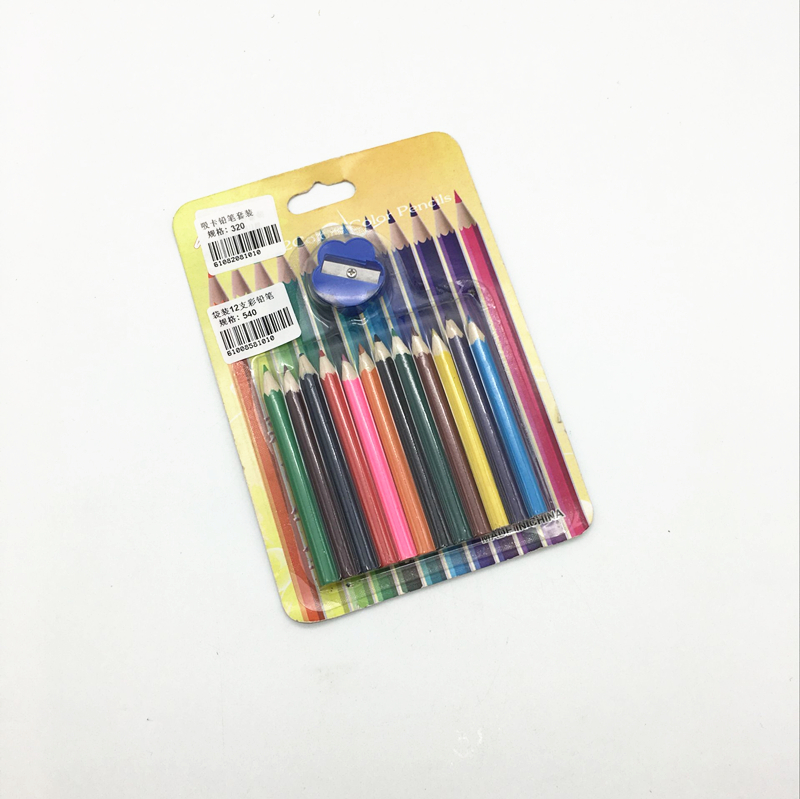 Sunshine Department Store Card Pencil Set: Colored Pencils + Pencil sharpener, colored Brushes, Colored pens Application Scenario
