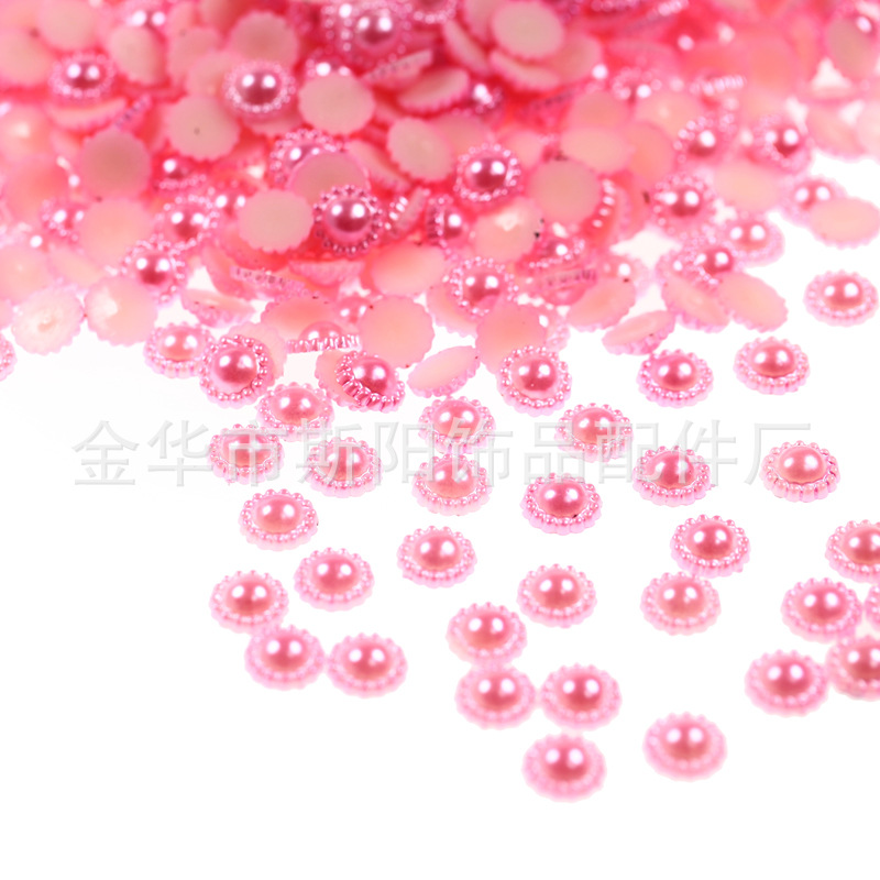 Factory direct sales with 8mm flower-shaped plastic beads of baked paint sunflower pearls in stock. Larger quantities of loose beads offer better prices details Picture