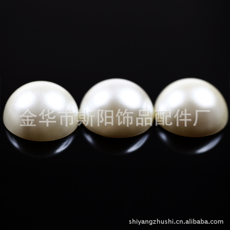 Wholesale of 11mm off-white lacquered imitation pearl bracelets, necklaces, nail accessories and colorful round balls Specification image