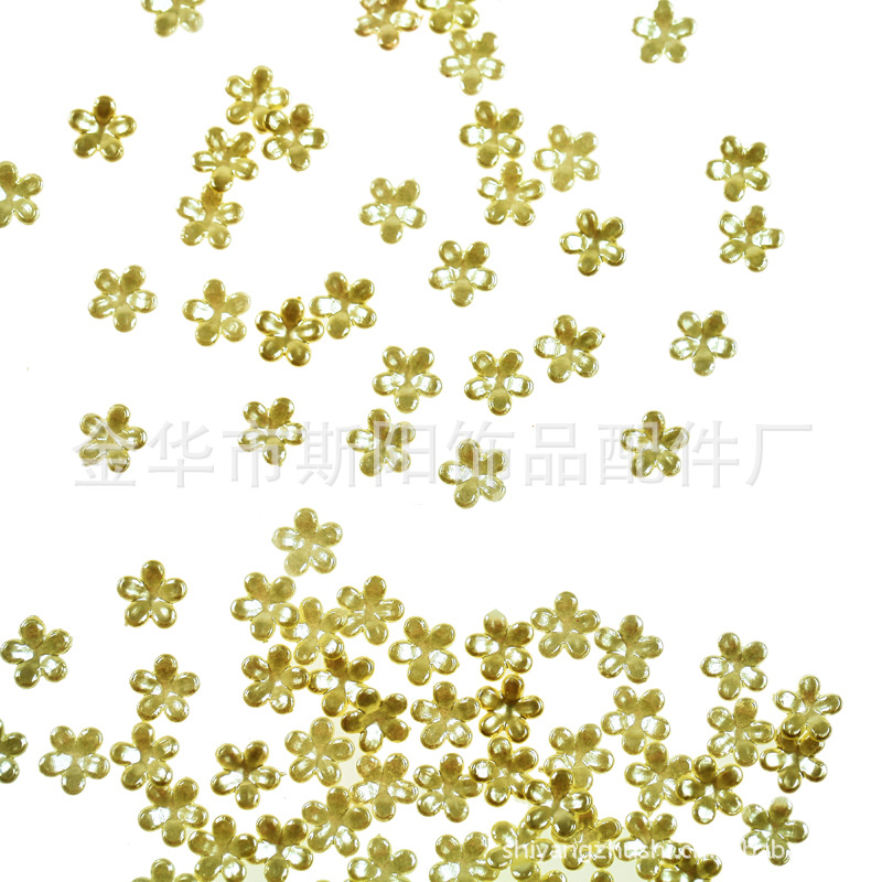 Factory price wholesale pearl accessories, large flowers, various patterns, baked paint, scattered beads, colorful patterns, multiple colors details Picture
